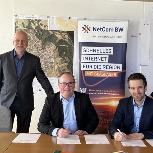 NetCom BW und Gemeinde Mahlstetten unterzeichnen Kooperationsvertrag